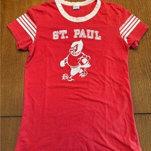 Abercrombie & Fitch Orange Graphic T-Shirt, A&F St. Paul Tee, Y2K Millennial